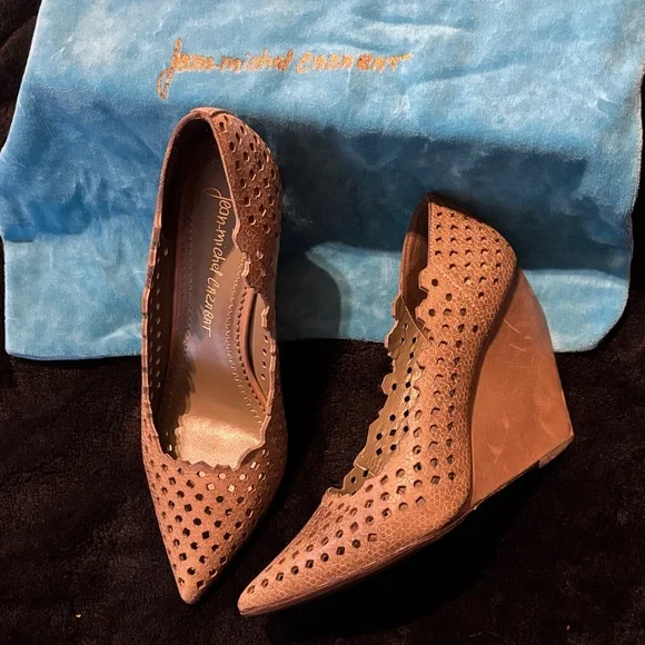 Jean-Michel Cazabat Tan Women's Heels - Picture 2 of 4